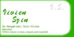 vivien szin business card